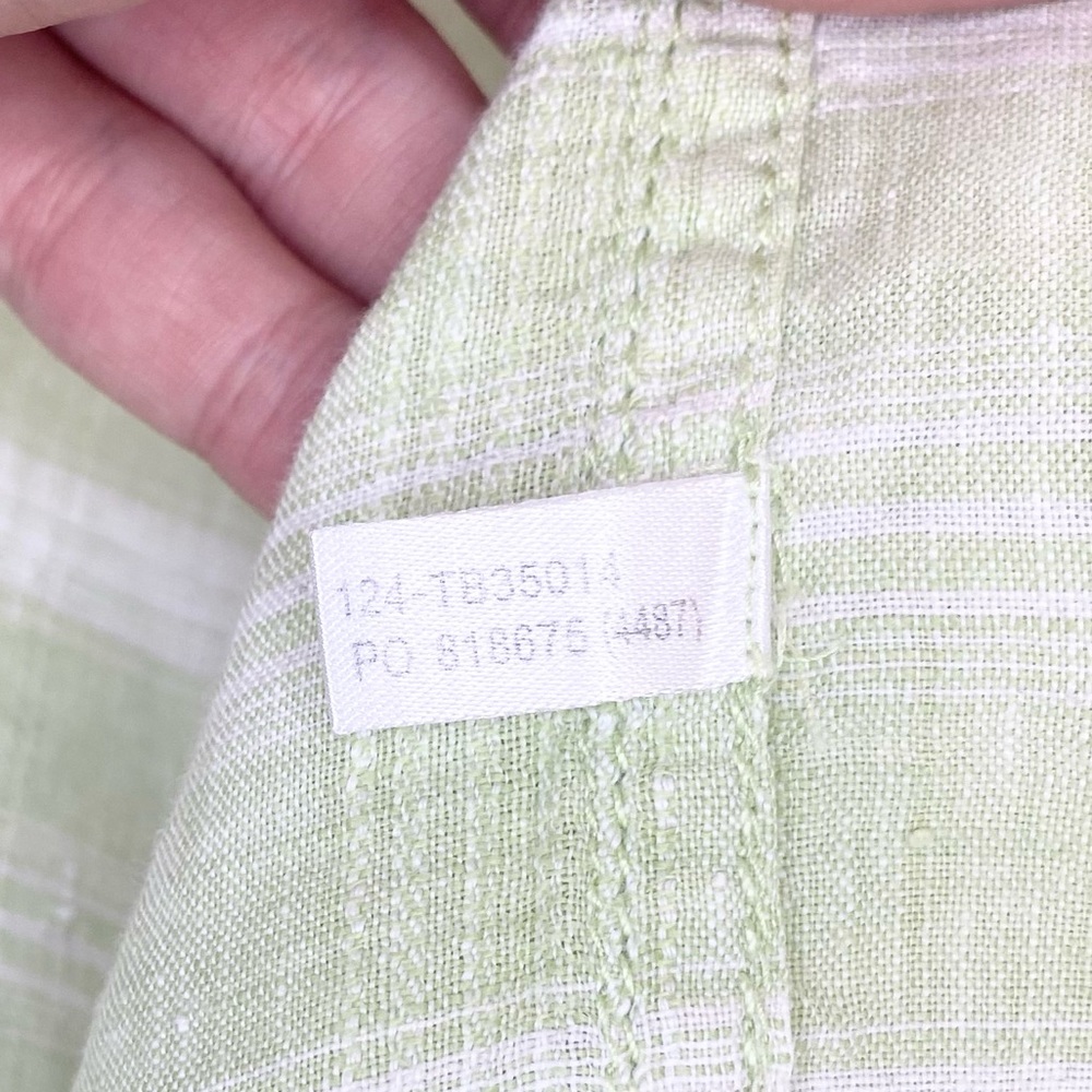 Tommy Bahama Light Green Plaid Short-Sleeve Button-Down Shirt - Picture 9 of 12